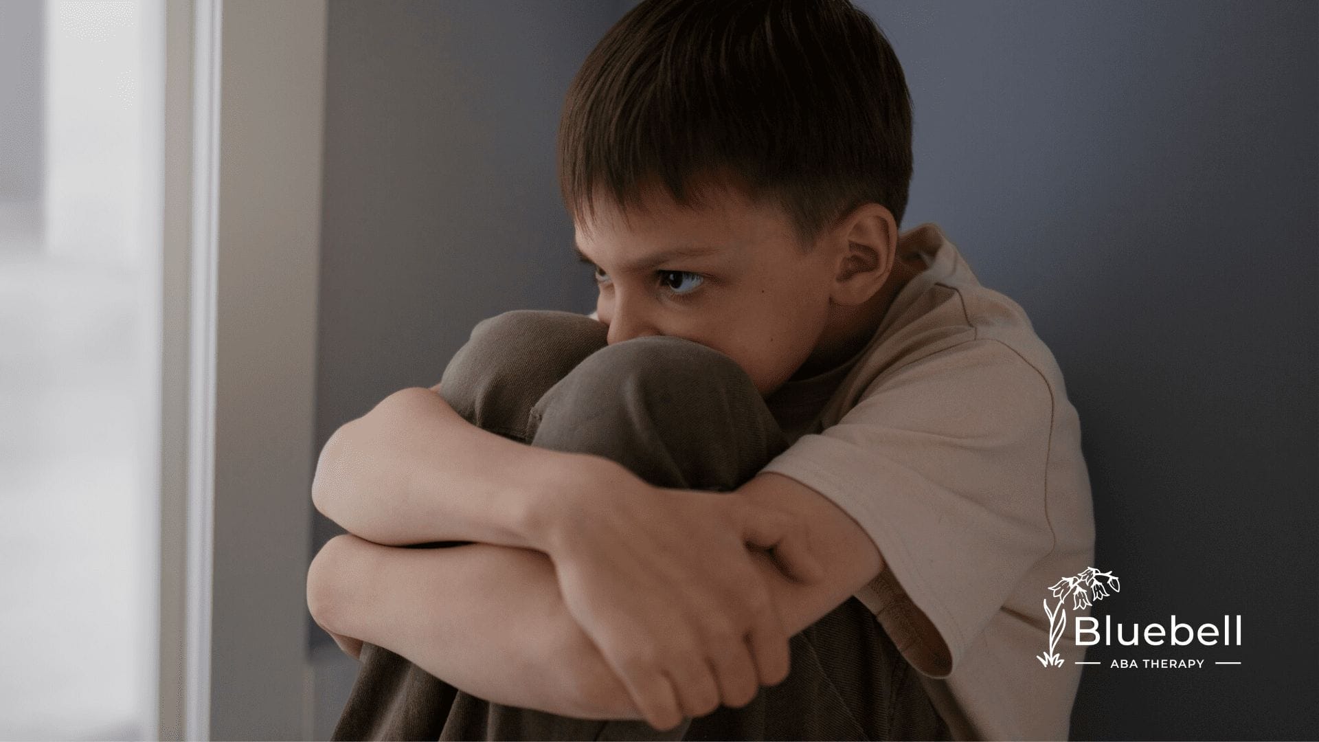 A child sitting alone